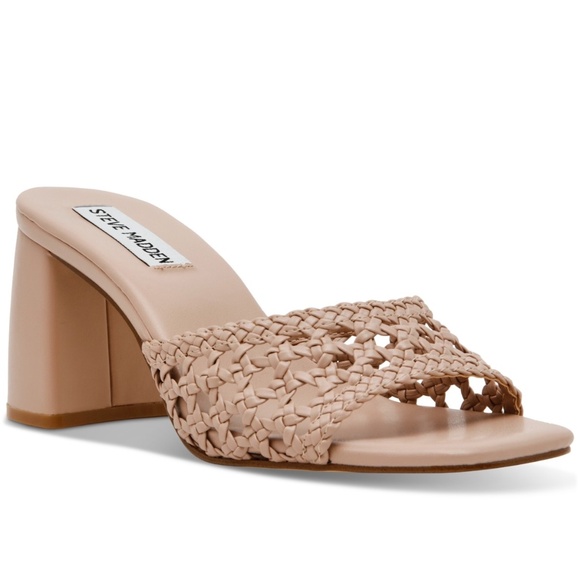 Steve Madden Shoes - Steve Madden Women's Mania Woven Block-Heel Sandals Size 8